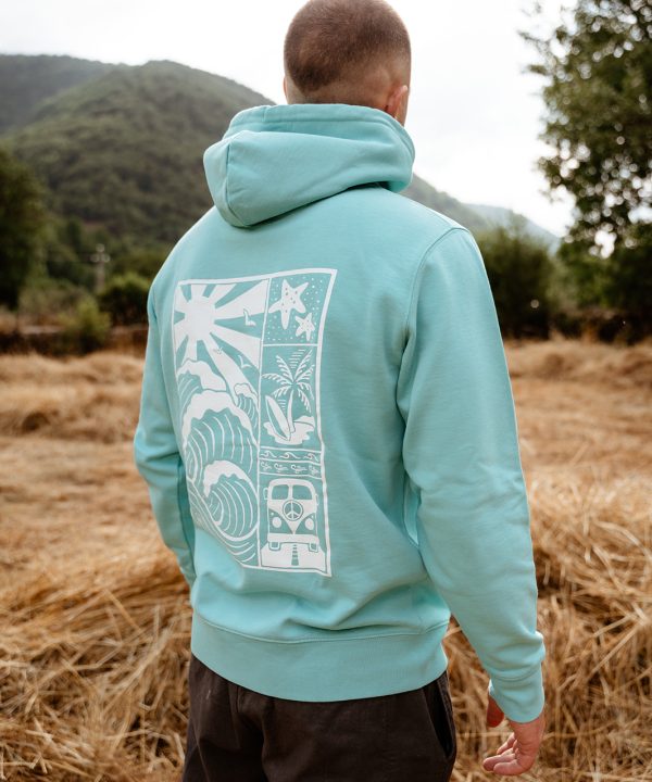 Sudadera Soul Surfer Blue. Unisex Iconic.