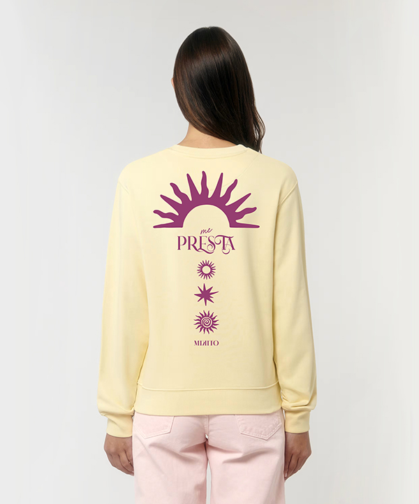 Sudadera Me presta. Unisex de French Terry